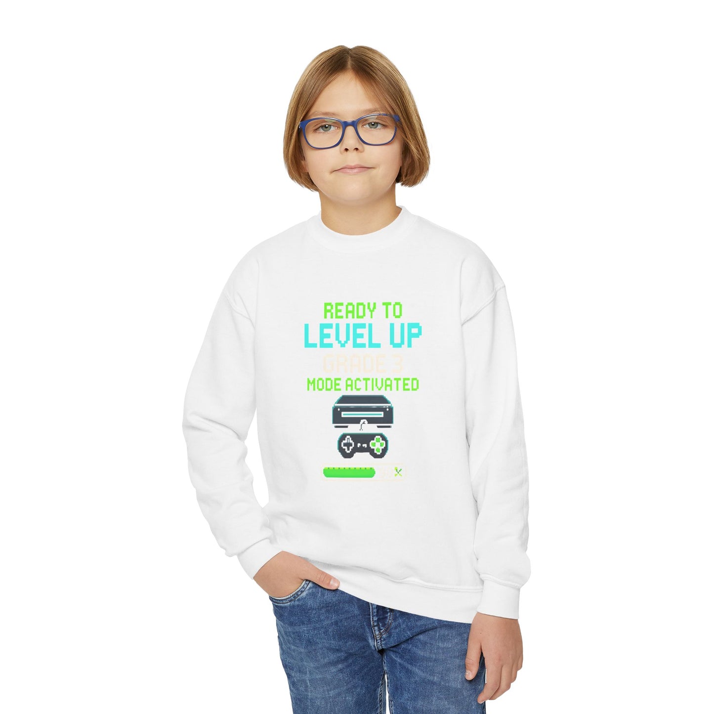 Retro Gaming Glory Sweatshirt for Back to School