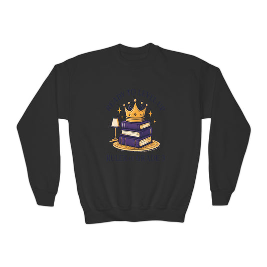 Crowned Learner Sweatshirt for Back to School