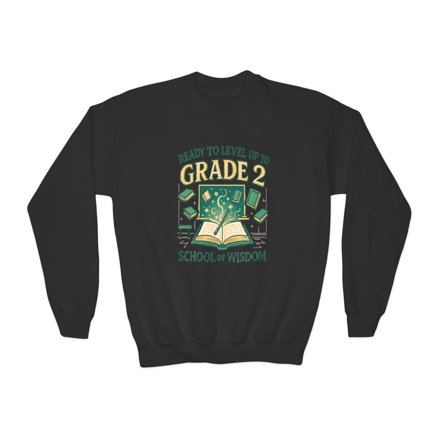 Learning Quest: Magical Grade 2 Adventure Sweatshirt for Back to School