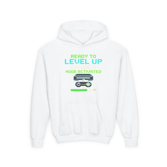 Ready to Level Up Hoodies, 8-Bit Leveling Glory for Back to School, Back to School Hoodies