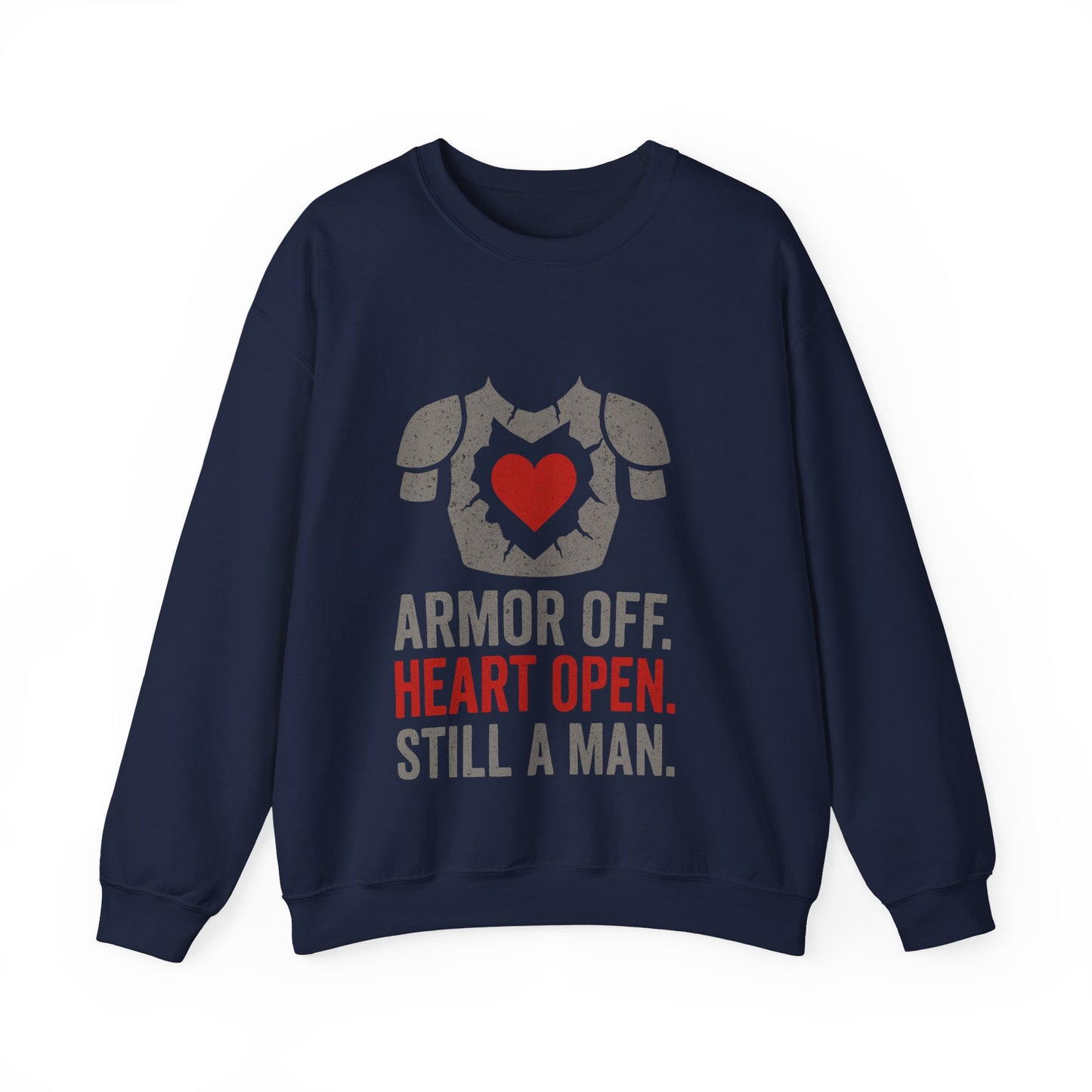 Heartfelt Armor Crewneck Sweatshirt | Cozy Unisex Sweatshirt for Men