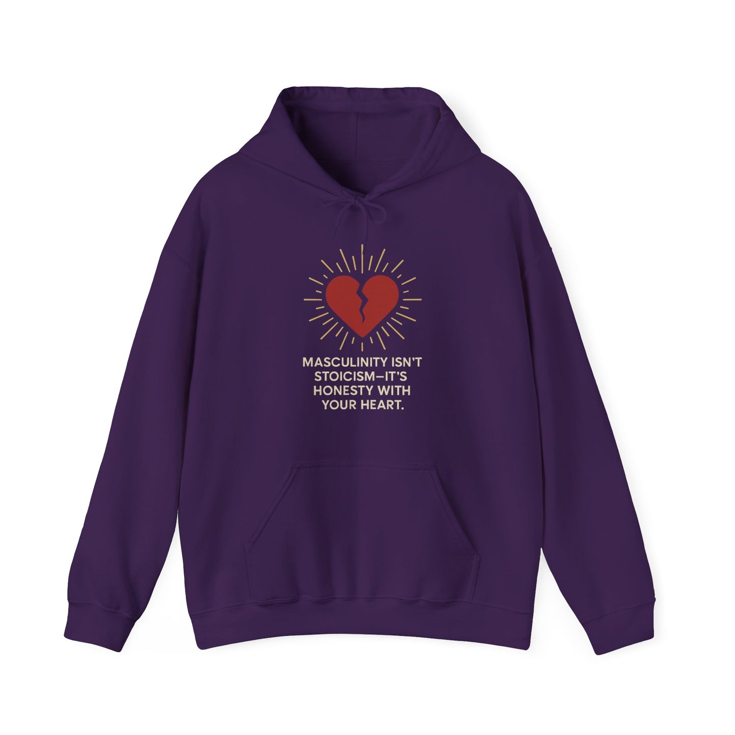 Heartfelt Affirmation Hoodie - Unisex Heavy Blend Sweatshirt, Cozy Gift, Casual Wear, Self-Care Reminder, Modern Style, Gender-Neutral