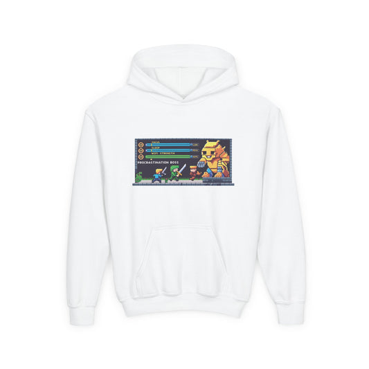 Youth Video Game Graphic Hoodie, Cozy Gaming Sweatshirt, Perfect for Kids, Gamer Gift, Fun Winter Apparel