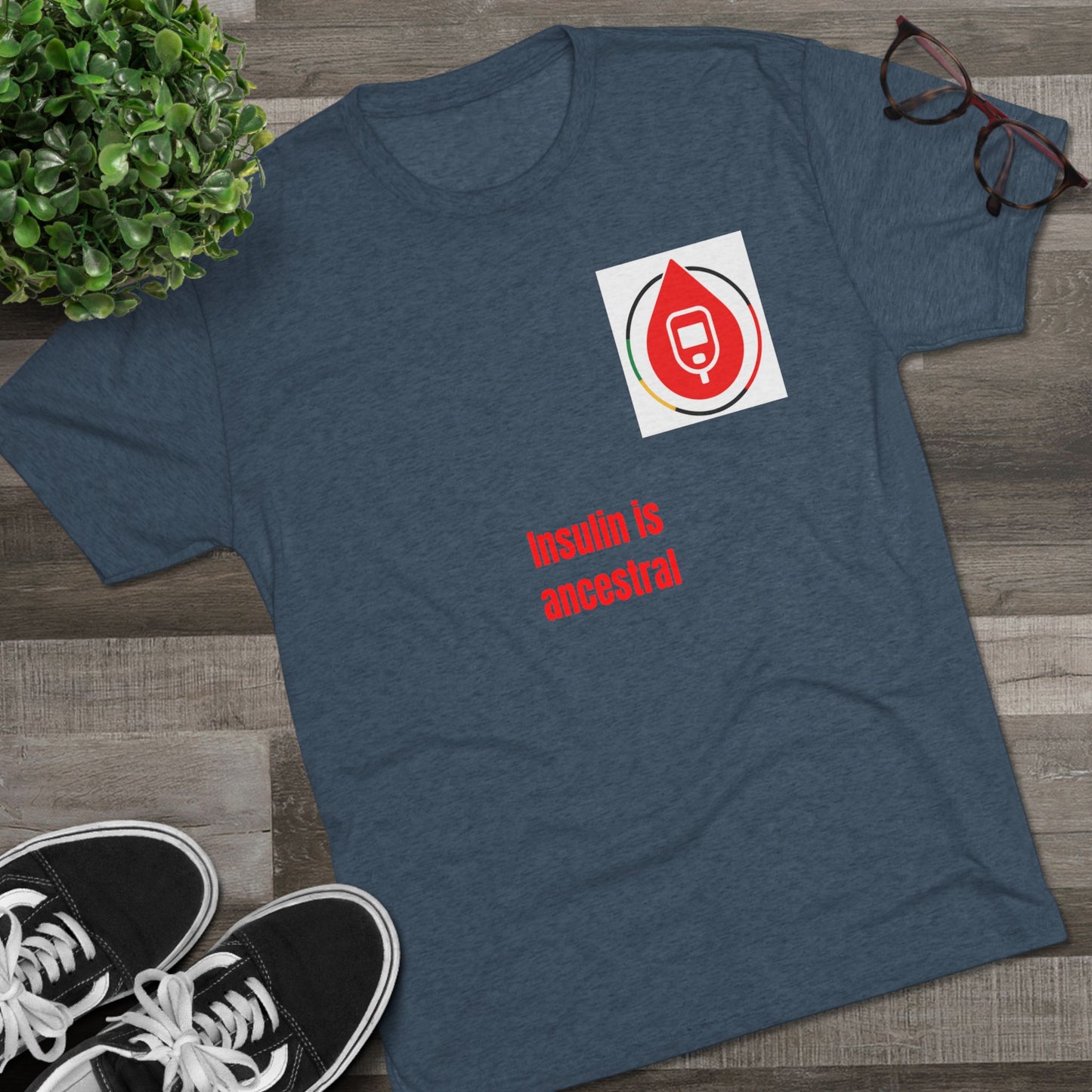 Diabetes Awareness Campaign T-shirts, Insulin's Ancestral Legacy, Sugar Management Crew Tee