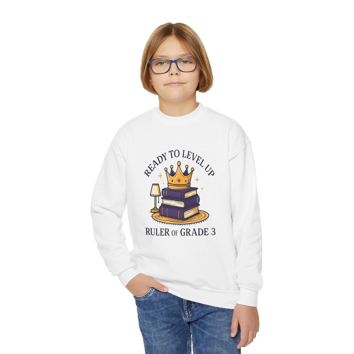 Crowned Learner Sweatshirt for Back to School