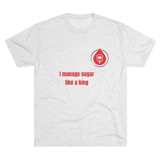 Sugar Management Crew Tee, Funny Diabetes Shirt, Unisex T-shirt, Health Awareness Tee, Gift for Diabetics