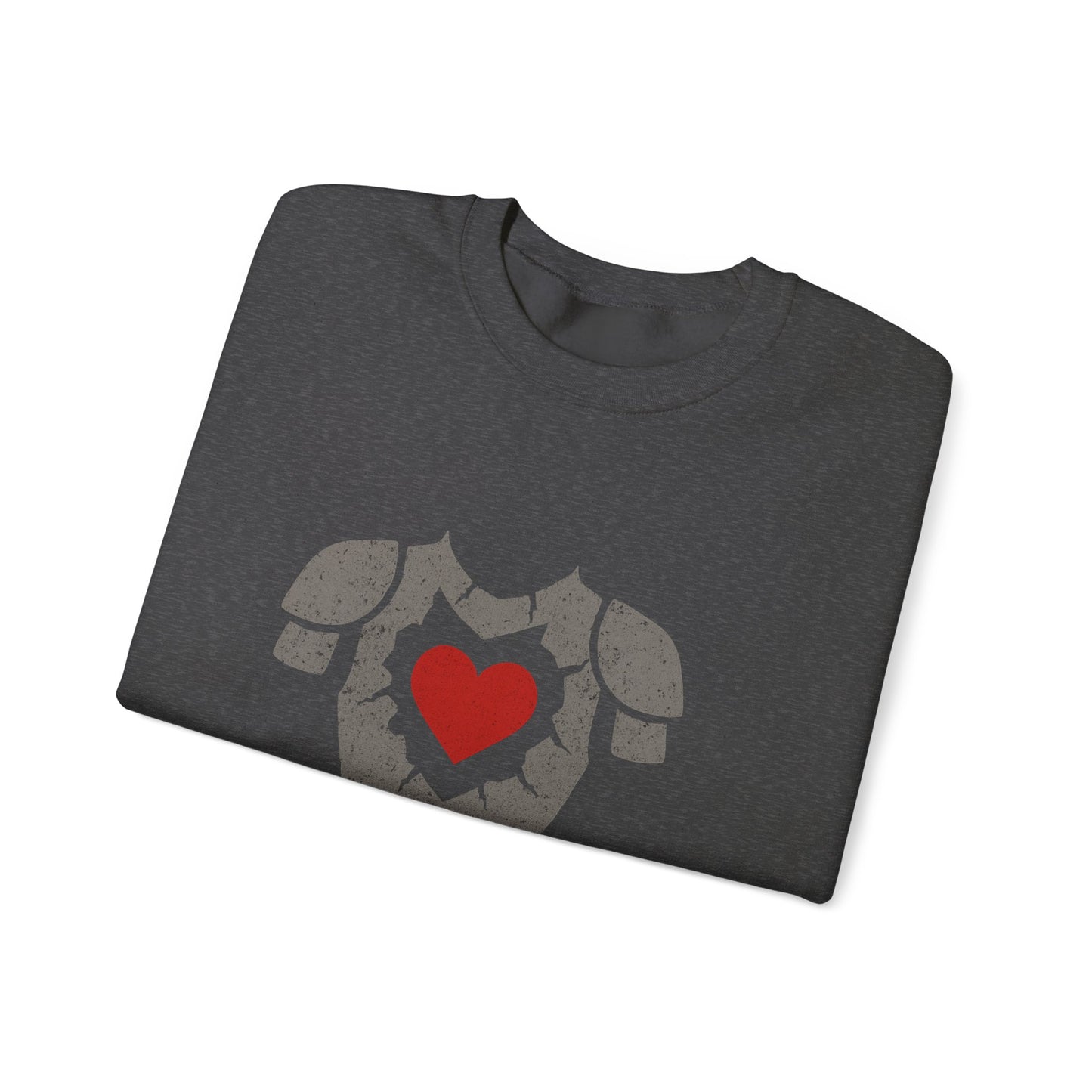 Heartfelt Armor Crewneck Sweatshirt | Cozy Unisex Sweatshirt for Men