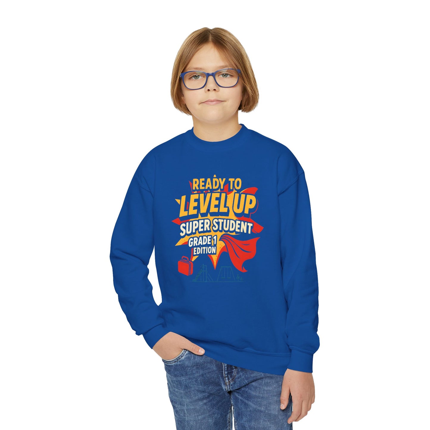 Super Student Level Up Sweatshirt for Back to School
