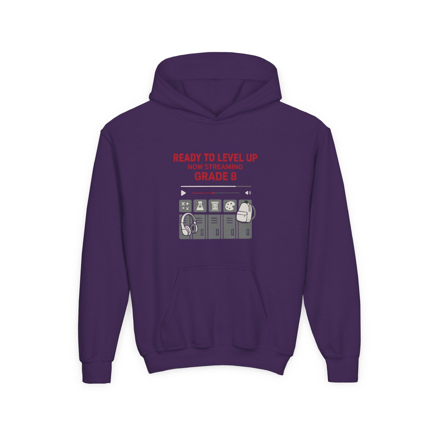 "Ready to Level Up" Youth Hooded Sweatshirt - Perfect for Back to School, Gaming Fans, or Fun Celebrations, Cozy Everyday Wear, Great [...]