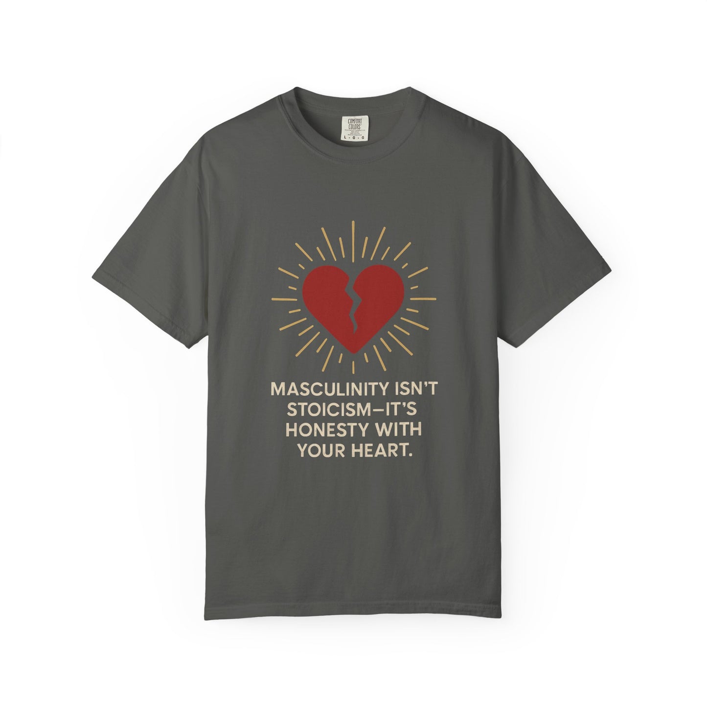 Heartfelt Message T-Shirt for Men, Unisex Garment-Dyed Tee, Casual Wear, Self-Care Gift, Men's Mental Health Awareness, Honest [...]