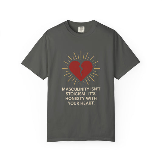 Heartfelt Message T-Shirt for Men, Unisex Garment-Dyed Tee, Casual Wear, Self-Care Gift, Men's Mental Health Awareness, Honest [...]