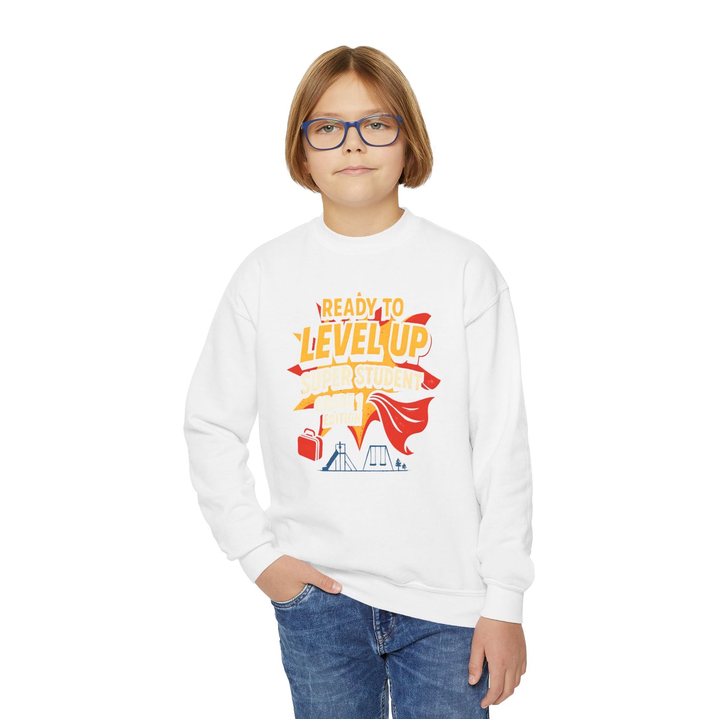 Super Student Level Up Sweatshirt for Back to School
