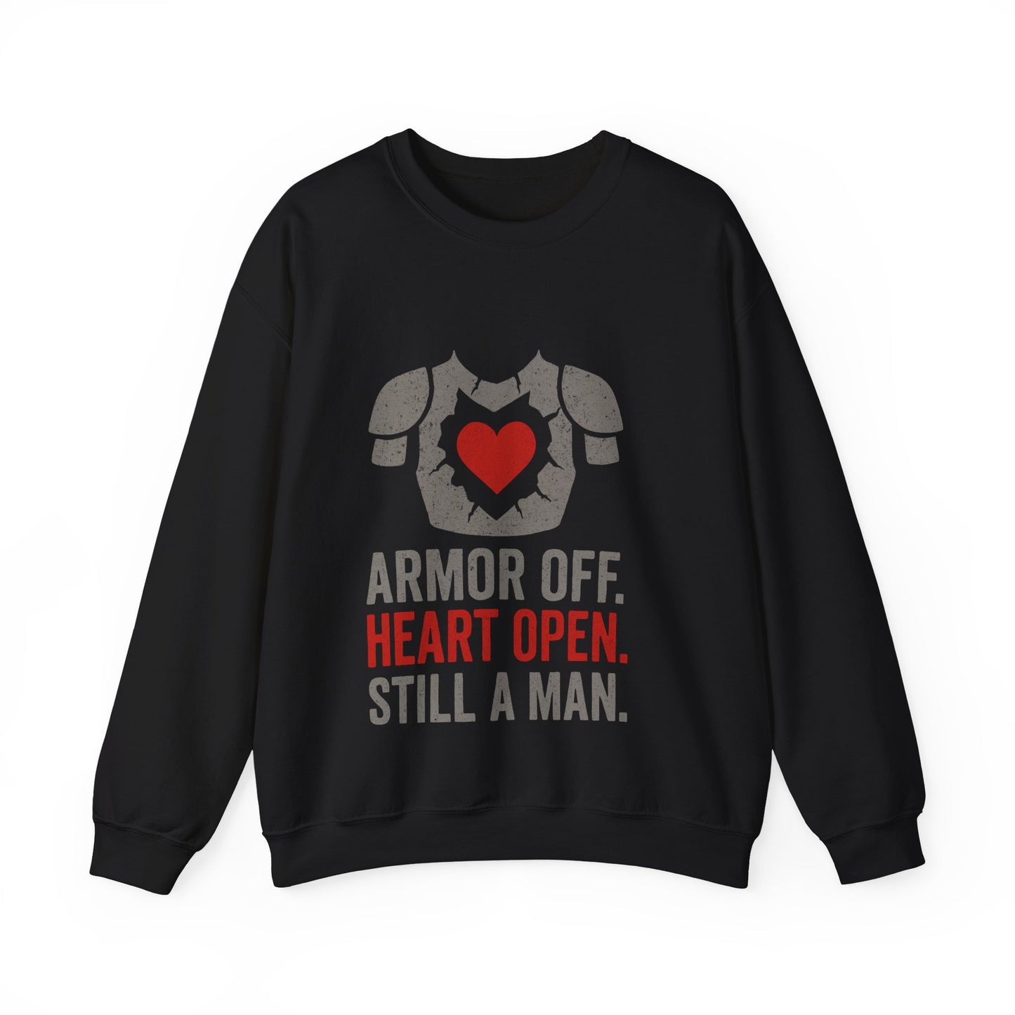 Heartfelt Armor Crewneck Sweatshirt | Cozy Unisex Sweatshirt for Men