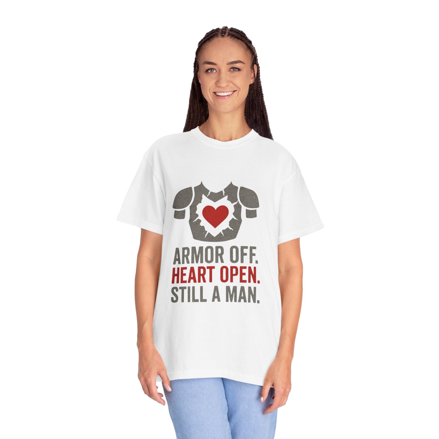 Heartfelt Armor Unisex T-shirt - Empowering Gift for Men, Casual Wear, Motivational Apparel, Heart Open Design, Thoughtful Shirt for [...]