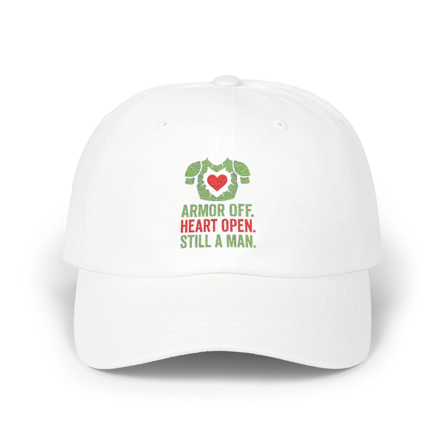 Classic Dad Cap with Heart Design, Casual Gift for Dads, Father's Day Cap, Comfortable Everyday Hat, Unisex Fashion Accessory