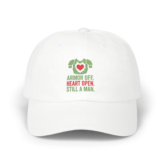 Classic Dad Cap with Heart Design, Casual Gift for Dads, Father's Day Cap, Comfortable Everyday Hat, Unisex Fashion Accessory