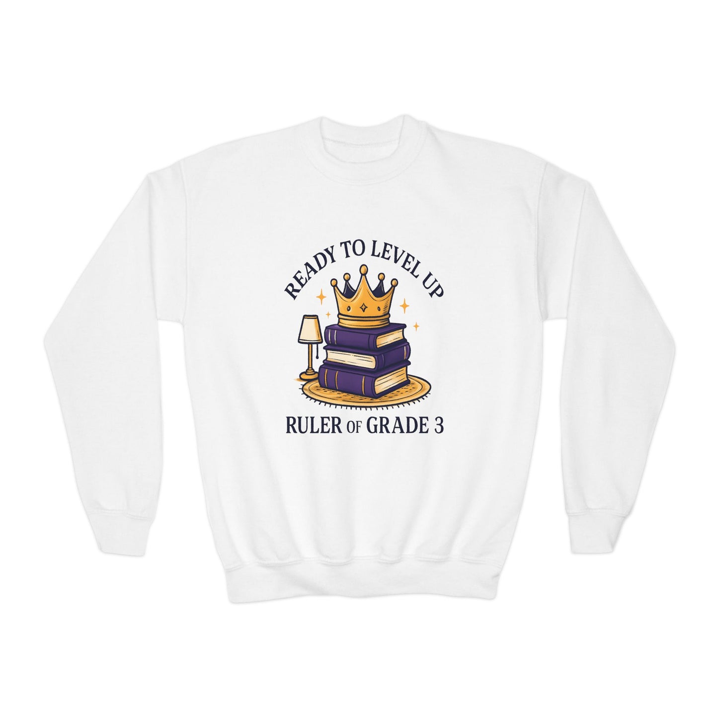 Crowned Learner Sweatshirt for Back to School