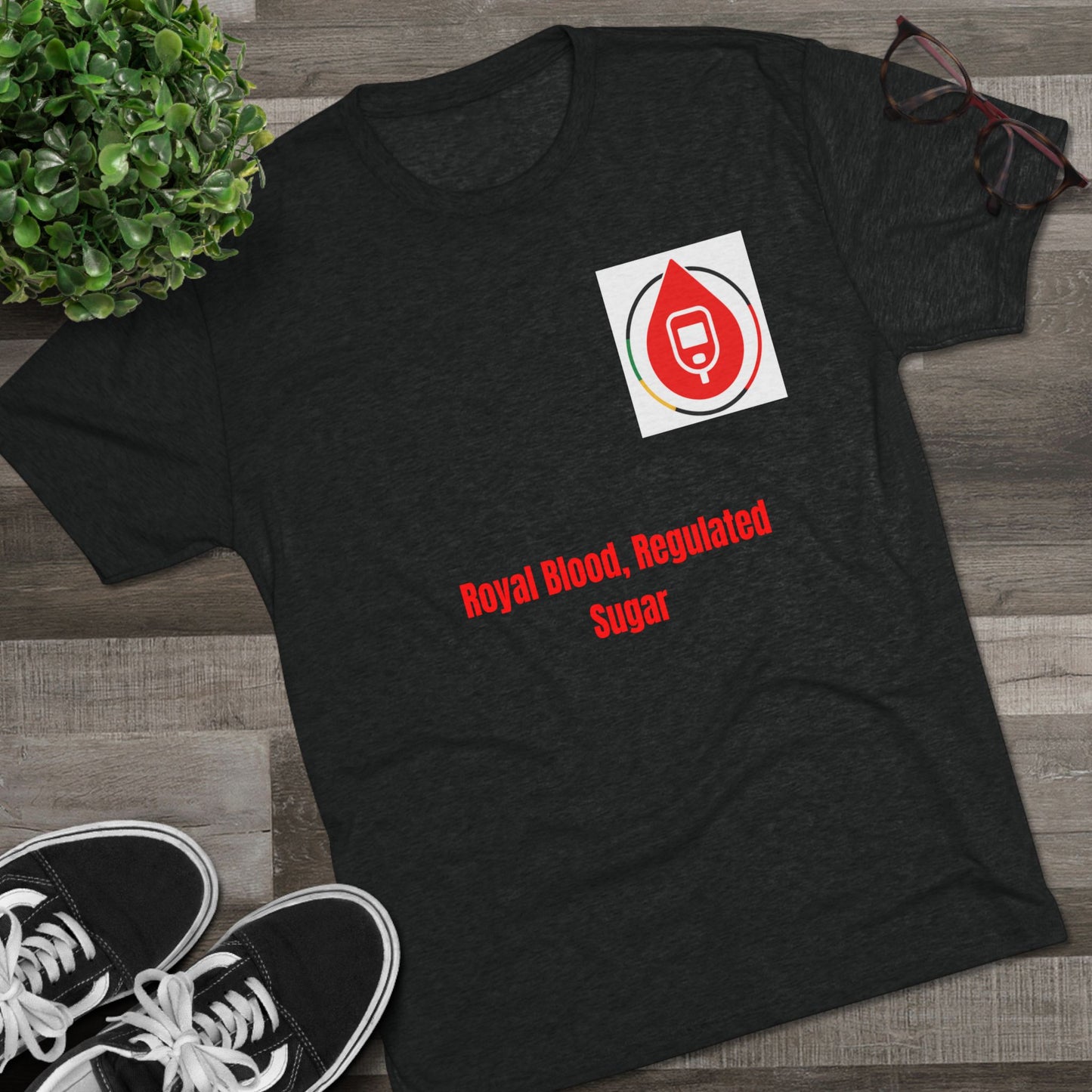 Diabetes Awareness Campaign T-shirts, Royal Blood Regulator, Sugar Management Crew Tee