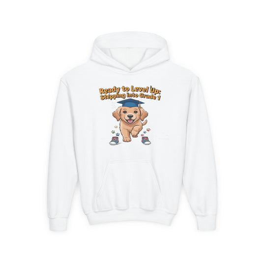 Puppy's First Day Hoodie for Back to School, Cool Back to School Hoodie