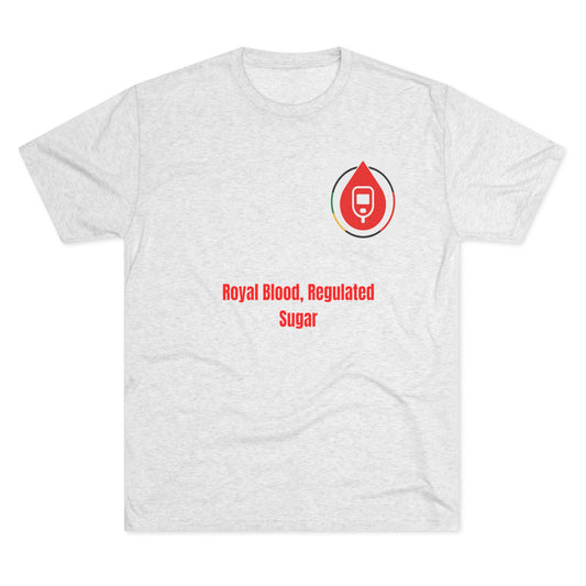 Diabetes Awareness Campaign T-shirts, Royal Blood Regulator, Sugar Management Crew Tee