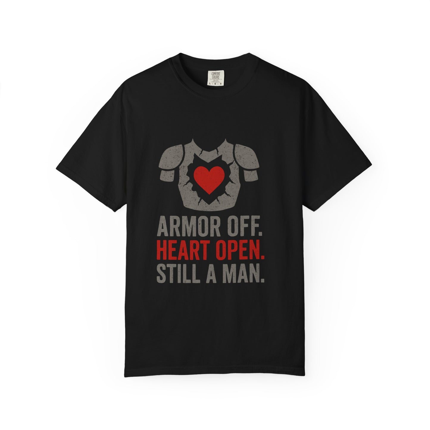 Heartfelt Armor Unisex T-shirt - Empowering Gift for Men, Casual Wear, Motivational Apparel, Heart Open Design, Thoughtful Shirt for [...]