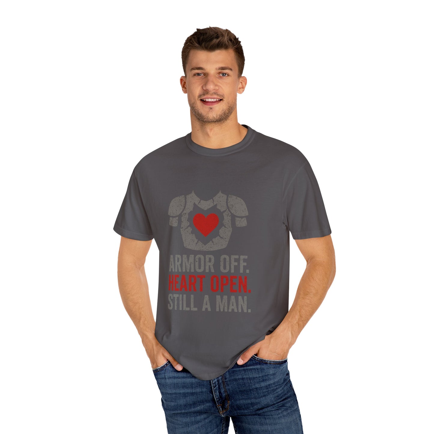 Heartfelt Armor Unisex T-shirt - Empowering Gift for Men, Casual Wear, Motivational Apparel, Heart Open Design, Thoughtful Shirt for [...]