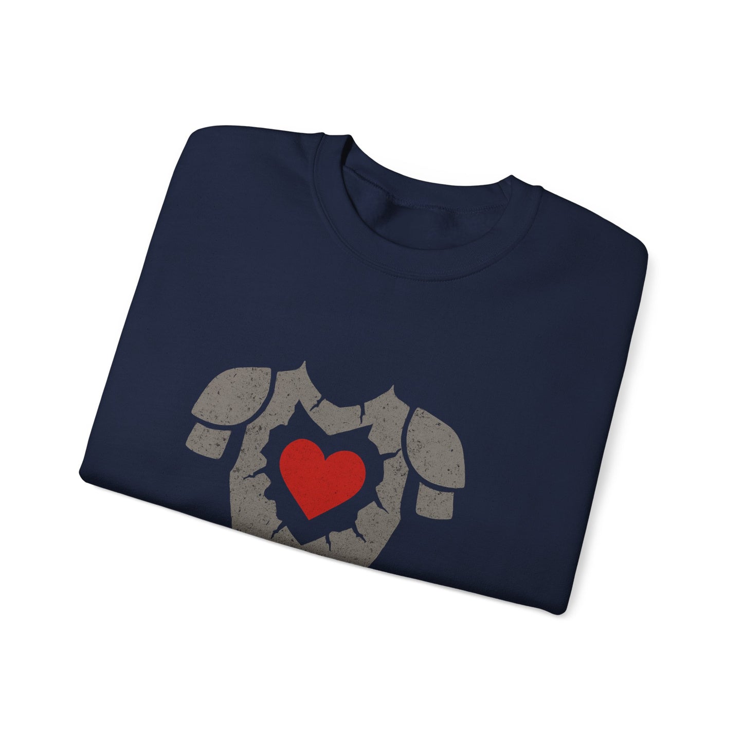 Heartfelt Armor Crewneck Sweatshirt | Cozy Unisex Sweatshirt for Men