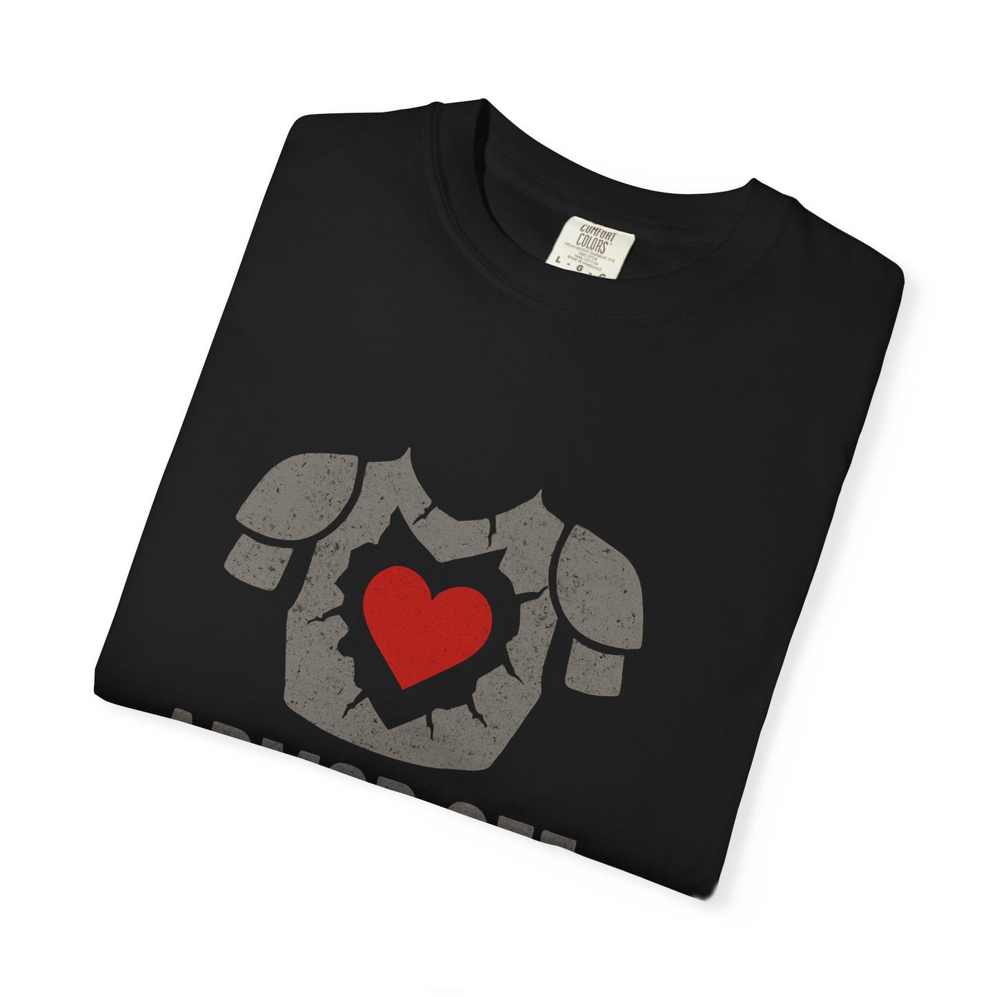 Heartfelt Armor Unisex T-shirt - Empowering Gift for Men, Casual Wear, Motivational Apparel, Heart Open Design, Thoughtful Shirt for [...]