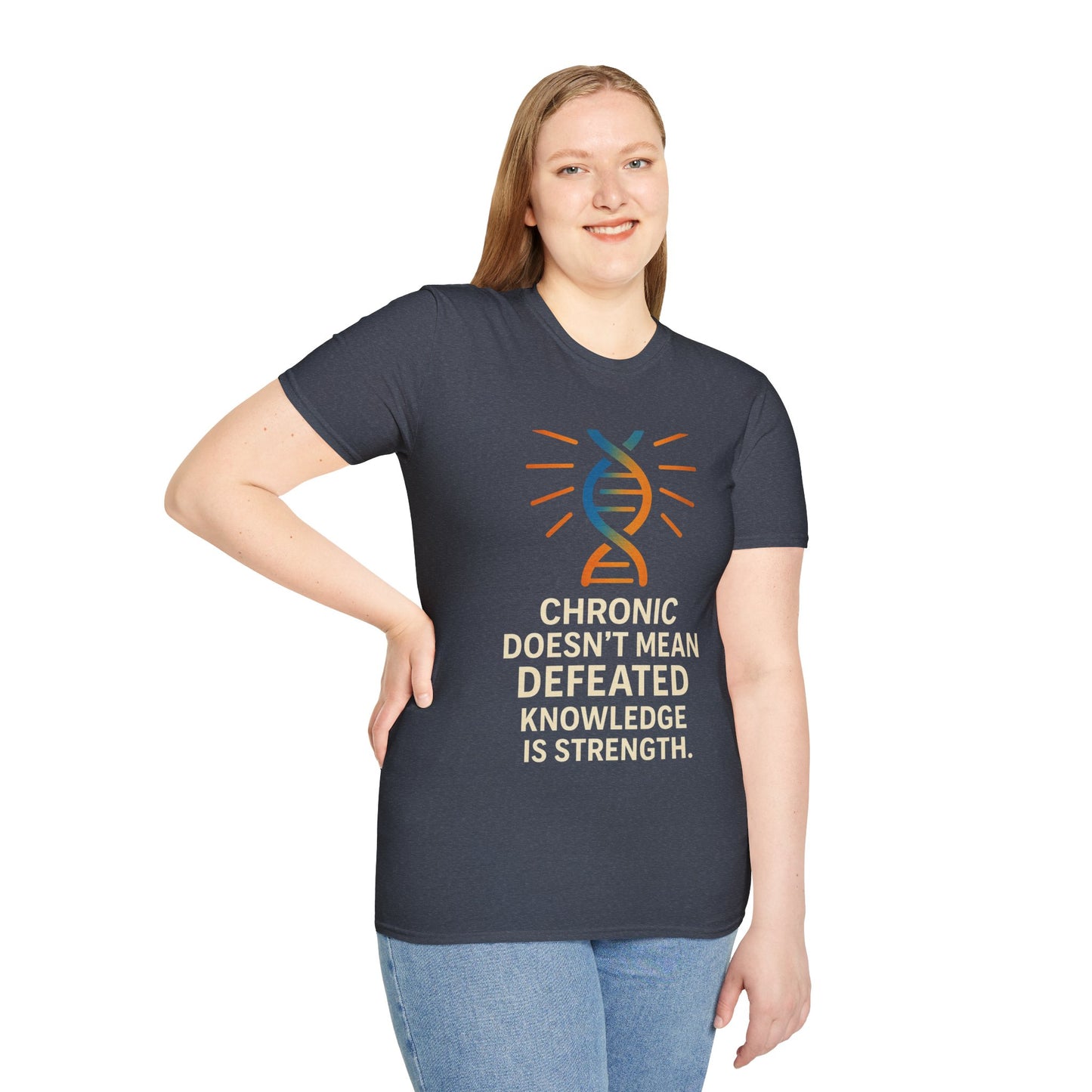 Chronic Strength T-Shirt | Unisex Softstyle Tee | Empowering Quote Shirt | Gift for Chronic Illness Awareness | Supportive Apparel