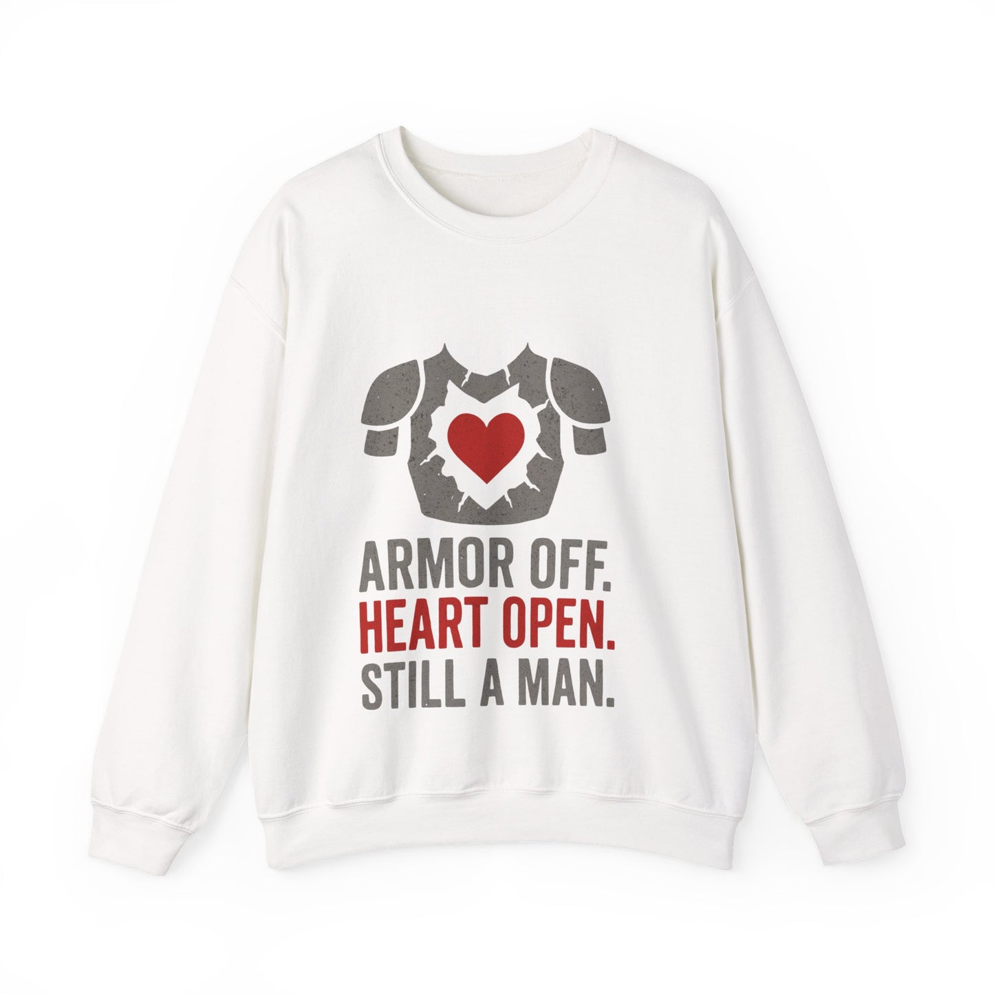 Heartfelt Armor Crewneck Sweatshirt | Cozy Unisex Sweatshirt for Men