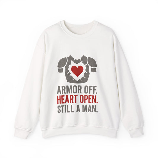 Heartfelt Armor Crewneck Sweatshirt | Cozy Unisex Sweatshirt for Men
