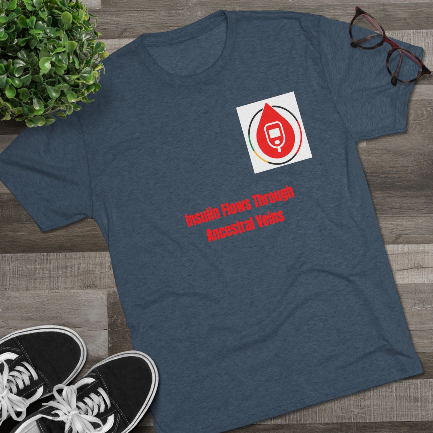 Diabetes Awareness Campaign T-shirts, Insulin's Lifeline, Sugar Management Crew Tee