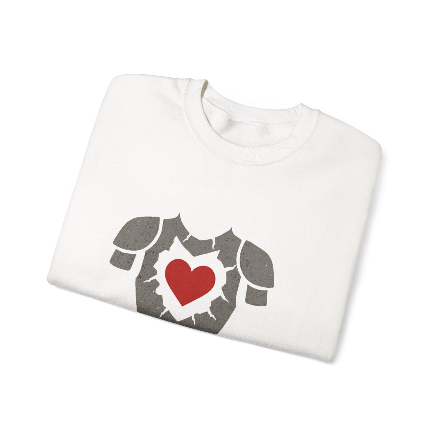 Heartfelt Armor Crewneck Sweatshirt | Cozy Unisex Sweatshirt for Men