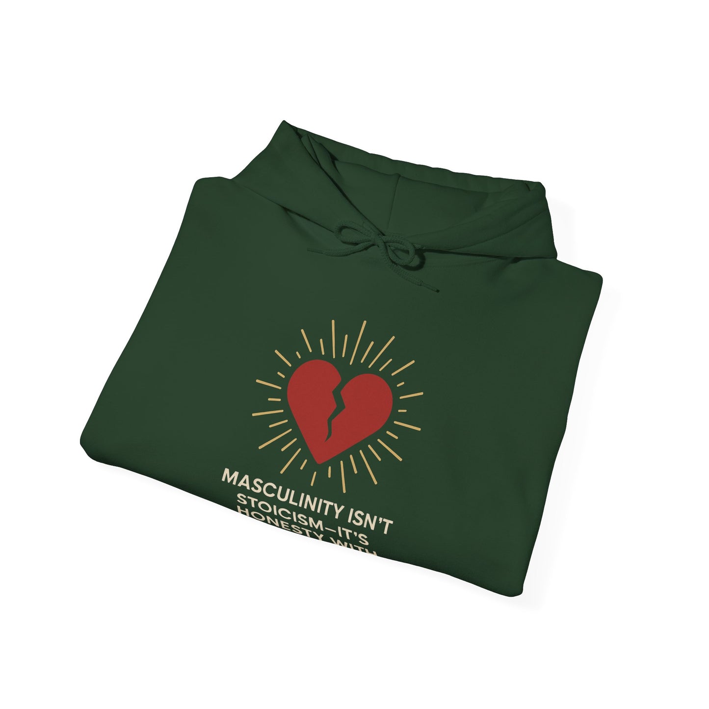 Heartfelt Affirmation Hoodie - Unisex Heavy Blend Sweatshirt, Cozy Gift, Casual Wear, Self-Care Reminder, Modern Style, Gender-Neutral