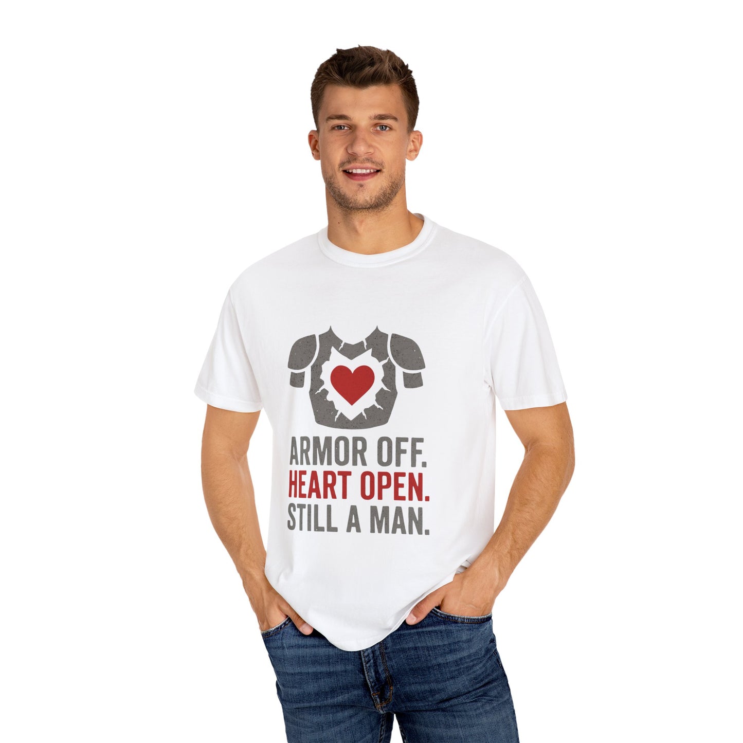 Heartfelt Armor Unisex T-shirt - Empowering Gift for Men, Casual Wear, Motivational Apparel, Heart Open Design, Thoughtful Shirt for [...]
