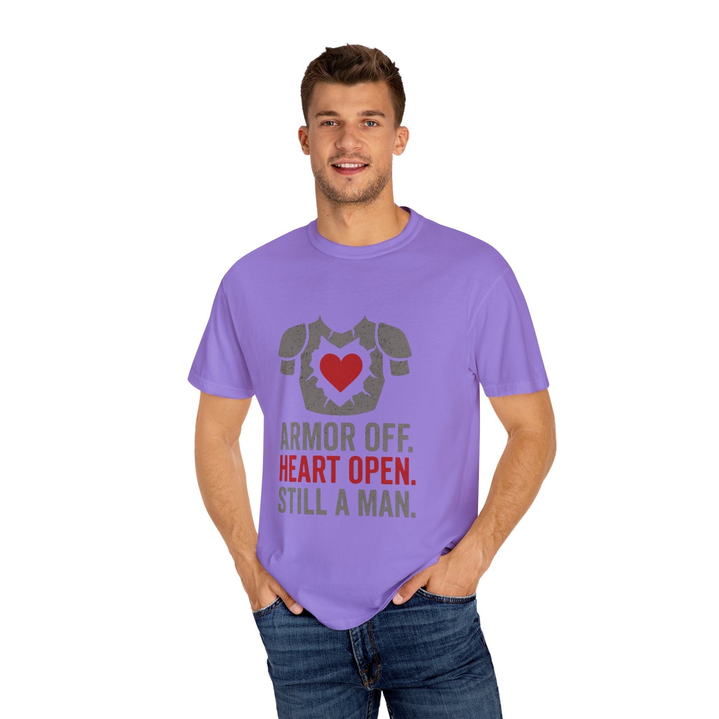 Heartfelt Armor Unisex T-shirt - Empowering Gift for Men, Casual Wear, Motivational Apparel, Heart Open Design, Thoughtful Shirt for [...]