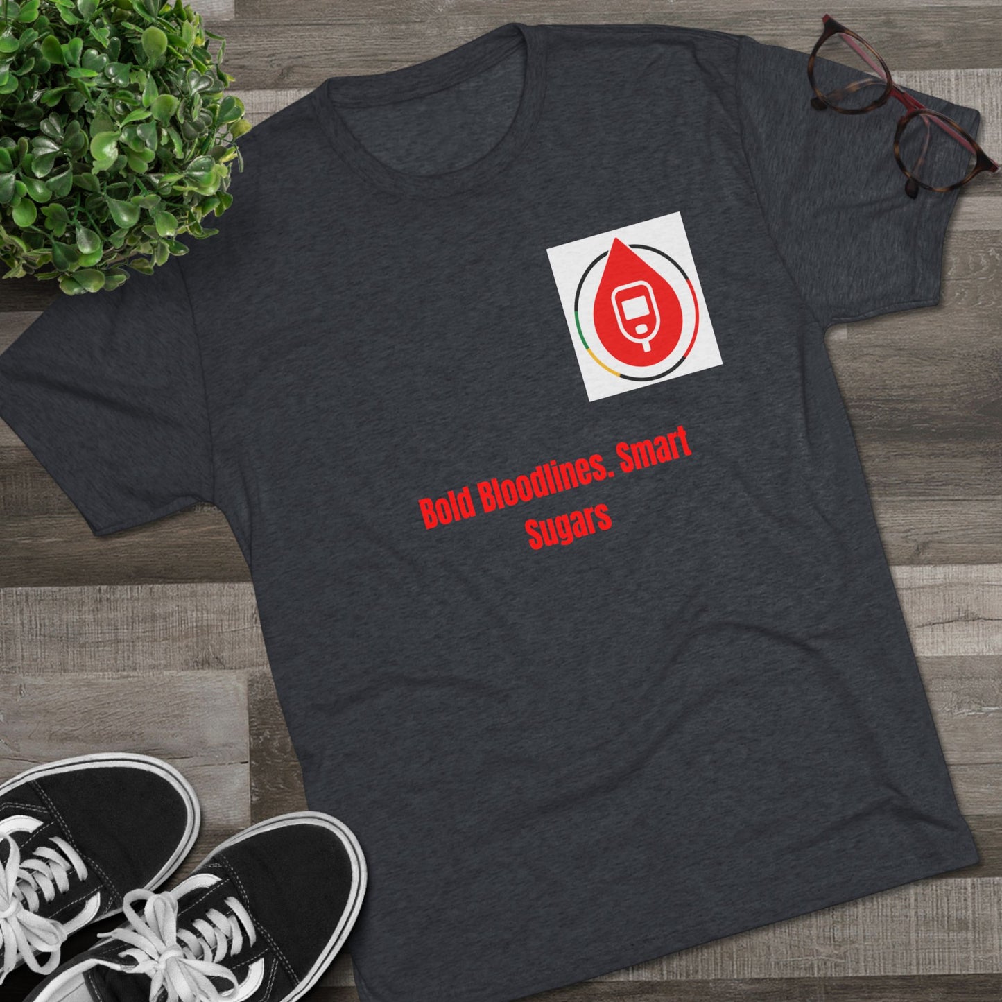Diabetes Awareness Campaign T-shirts, Bloodline Metrics, Sugar Management Crew Tee