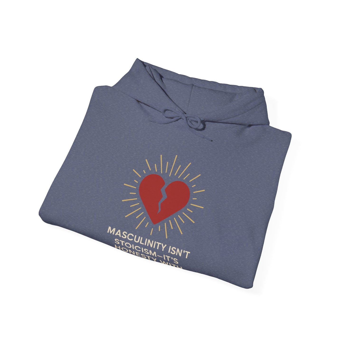 Heartfelt Affirmation Hoodie - Unisex Heavy Blend Sweatshirt, Cozy Gift, Casual Wear, Self-Care Reminder, Modern Style, Gender-Neutral