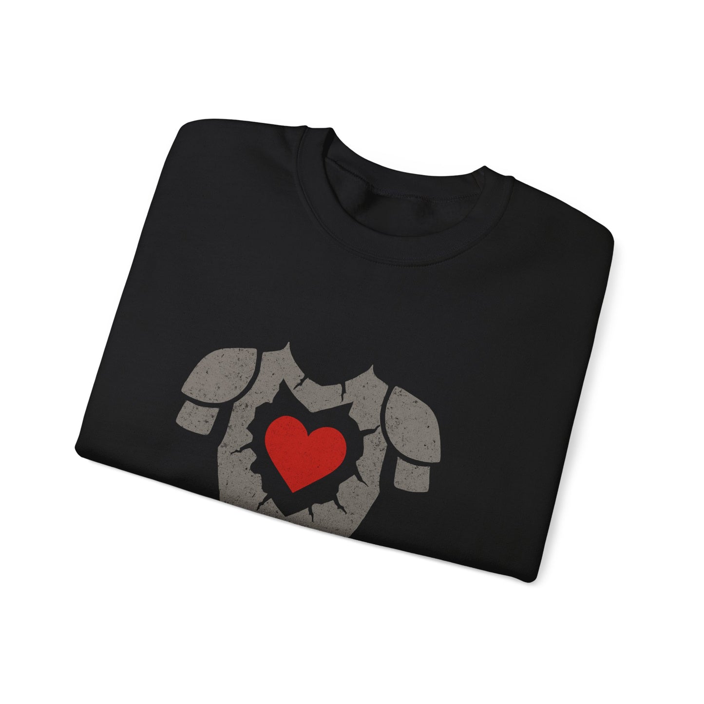 Heartfelt Armor Crewneck Sweatshirt | Cozy Unisex Sweatshirt for Men