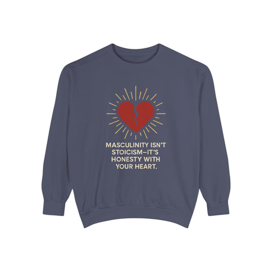 Heartfelt Unisex Sweatshirt - Perfect for Open Conversations, Gifts for Men, Casual Comfort Wear, Self-Expression Apparel