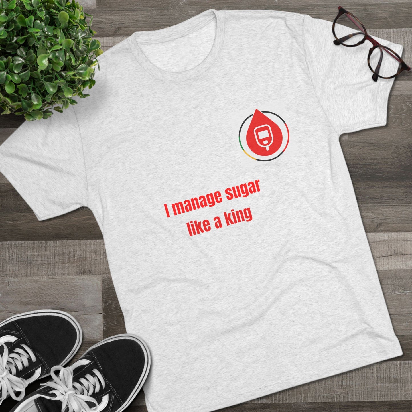 Sugar Management Crew Tee, Funny Diabetes Shirt, Unisex T-shirt, Health Awareness Tee, Gift for Diabetics