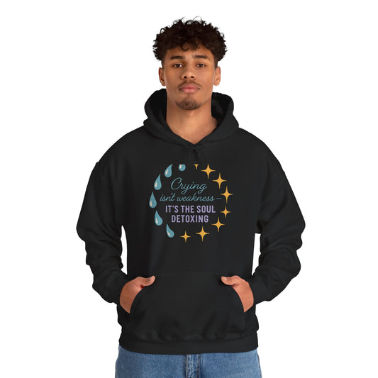 Soul Detoxing Hooded Sweatshirt | Cozy Unisex Pullover for Self-Care, Inspirational Gift, Perfect for Relaxation, Mindfulness, Recovery