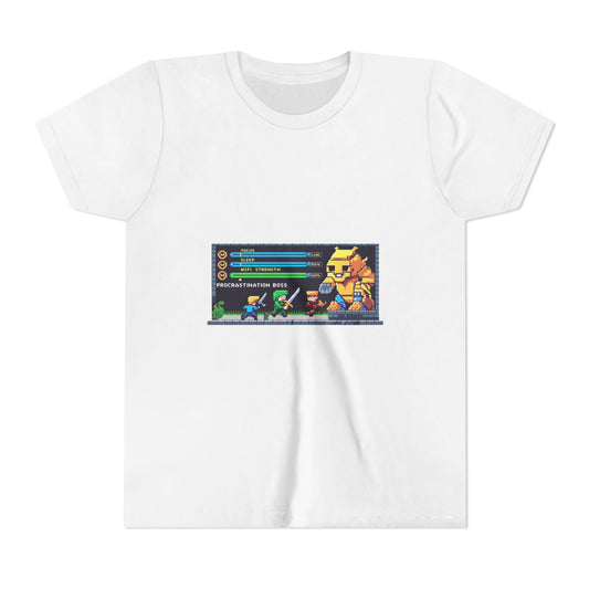 Retro Gaming Youth Tee, Fun Graphic Shirt for Kids, Perfect for Birthdays, Holidays, and Playtime, Geeky Gift Idea, Video Game Vibes