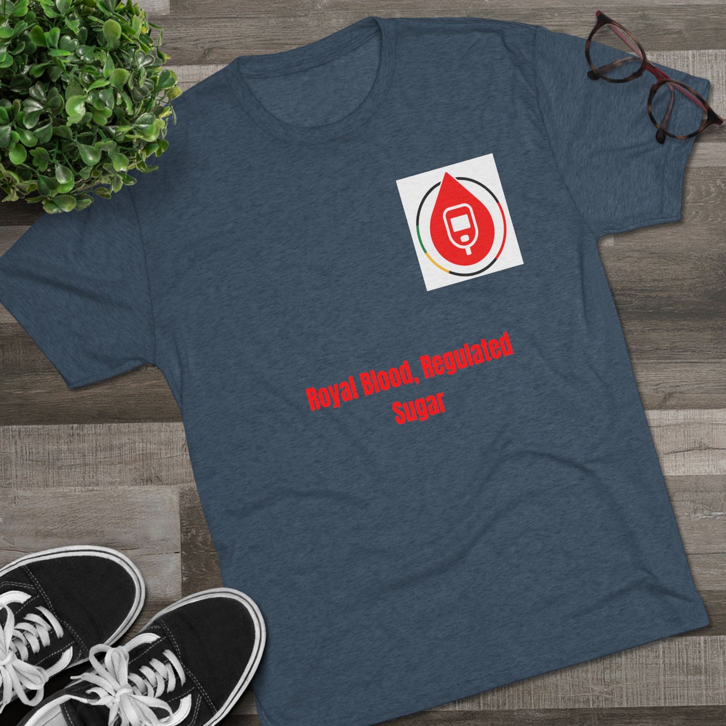 Diabetes Awareness Campaign T-shirts, Royal Blood Regulator, Sugar Management Crew Tee