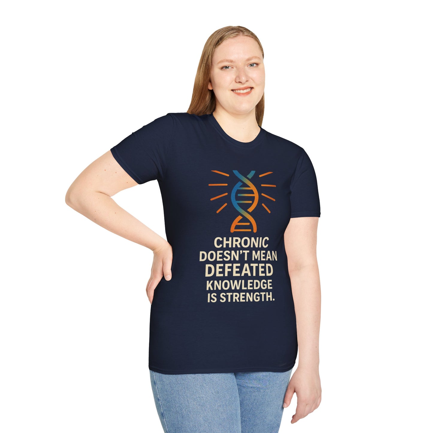 Chronic Strength T-Shirt | Unisex Softstyle Tee | Empowering Quote Shirt | Gift for Chronic Illness Awareness | Supportive Apparel