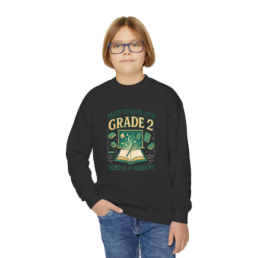 Learning Quest: Magical Grade 2 Adventure Sweatshirt for Back to School