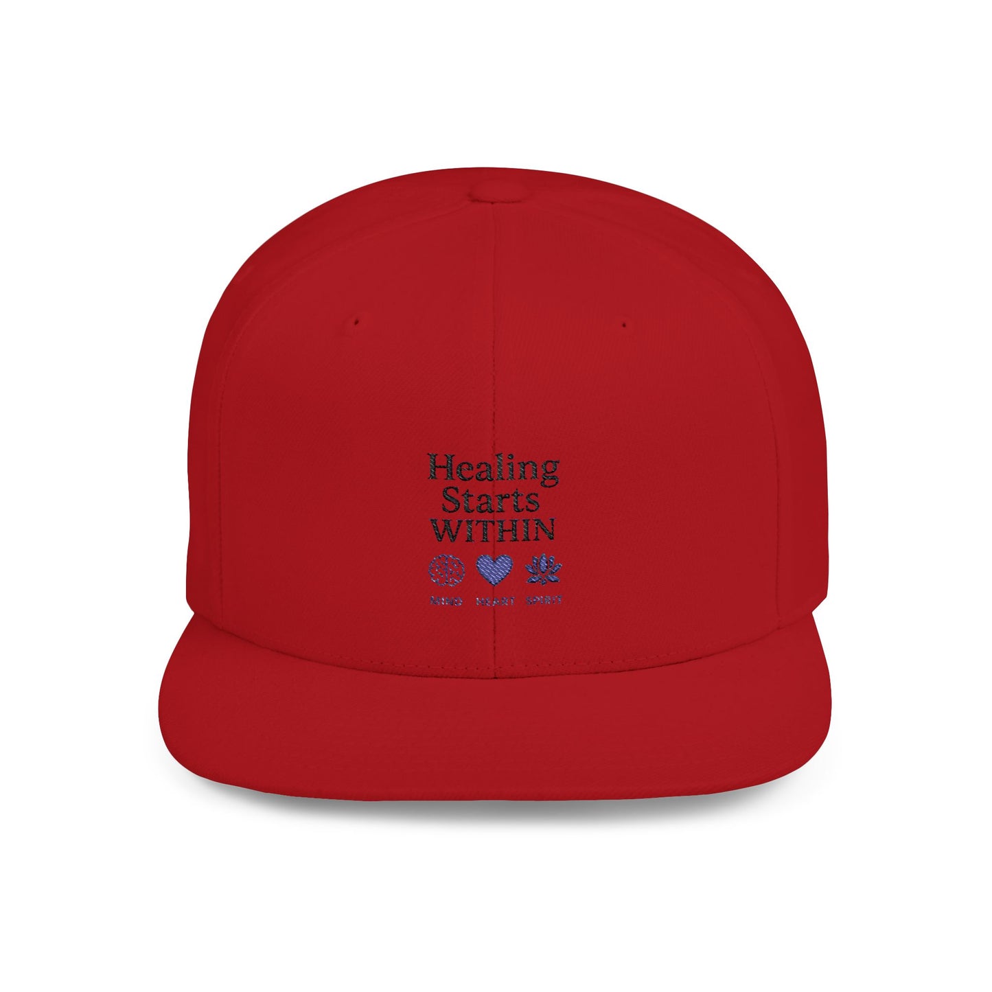Healing Starts Within Flat Bill Snapback Hat | Motivational Cap for Wellness | Perfect Gift for Mental Health Advocates, Healing [...]