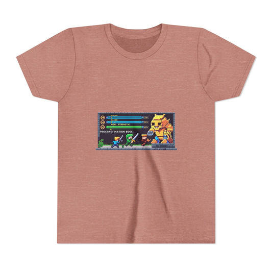 Retro Gaming Youth Tee, Fun Graphic Shirt for Kids, Perfect for Birthdays, Holidays, and Playtime, Geeky Gift Idea, Video Game Vibes