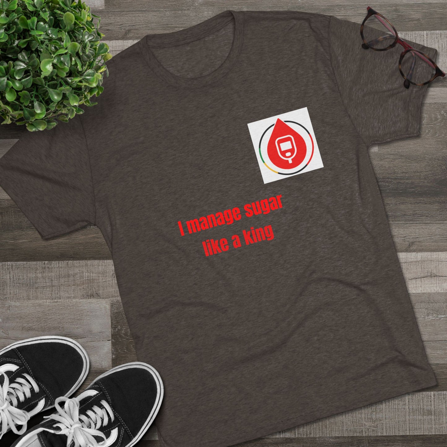 Sugar Management Crew Tee, Funny Diabetes Shirt, Unisex T-shirt, Health Awareness Tee, Gift for Diabetics