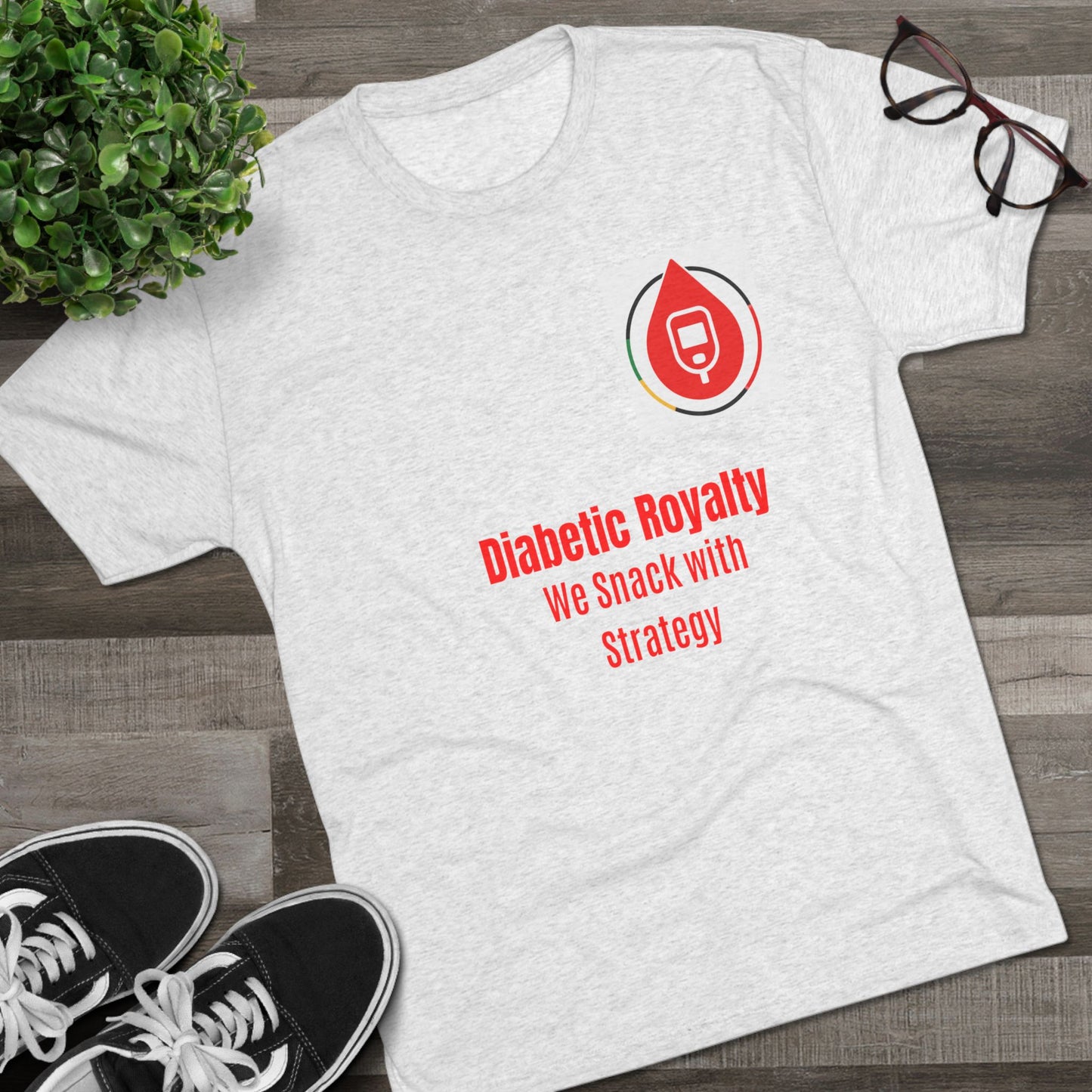 Regal Drops of Resilience, Sugar Management Crew Tee, Diabetes Management T-Shirt, Diabetes Awareness T-Shirt